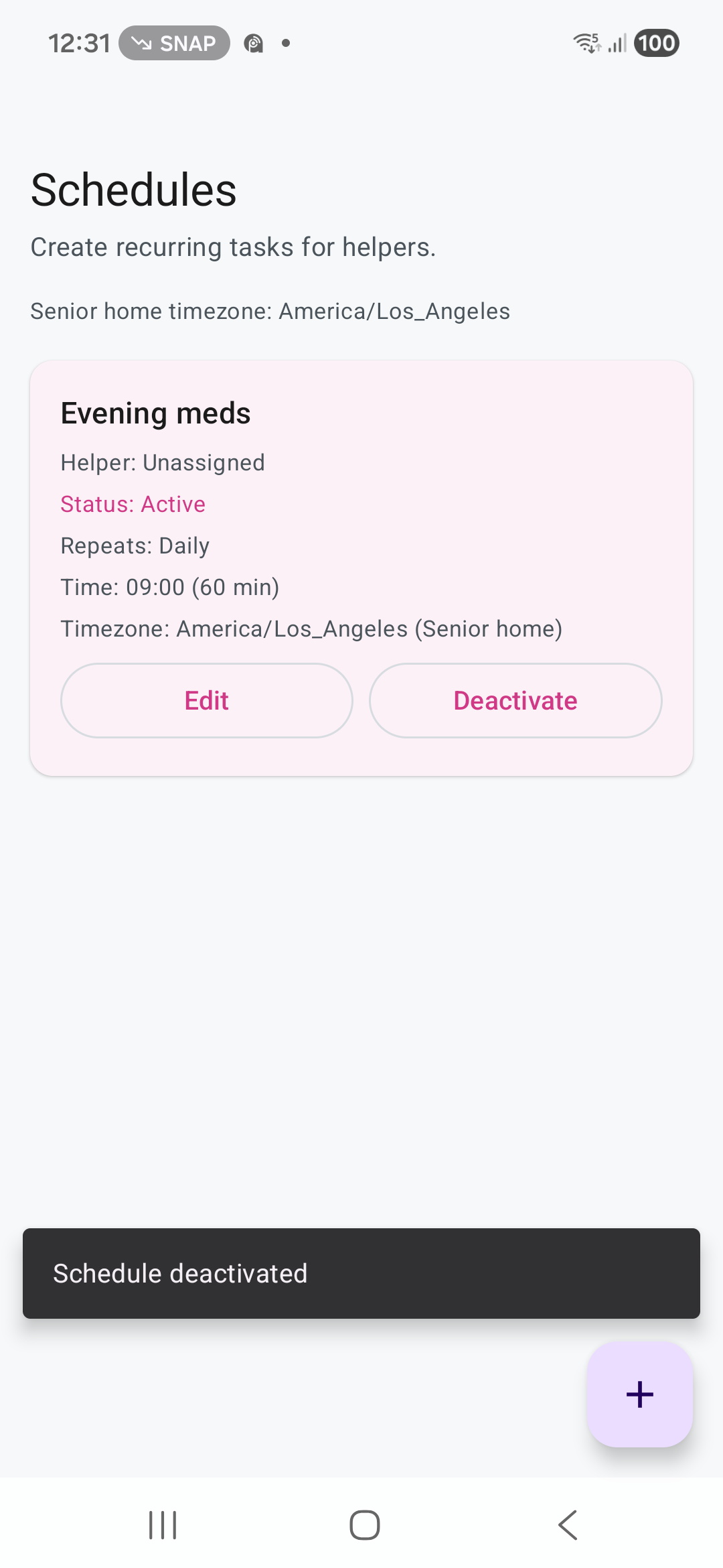 Ruxum release schedules screen